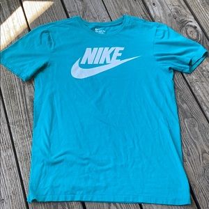 Nike | Shirts | Nike Tee Shirt Aqua Blue Color Size S | Poshmark